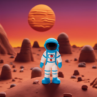 Astronaut on mars